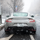 I just thought I’d include this snow pics of the Vanquish S in Aoyama because I liked it